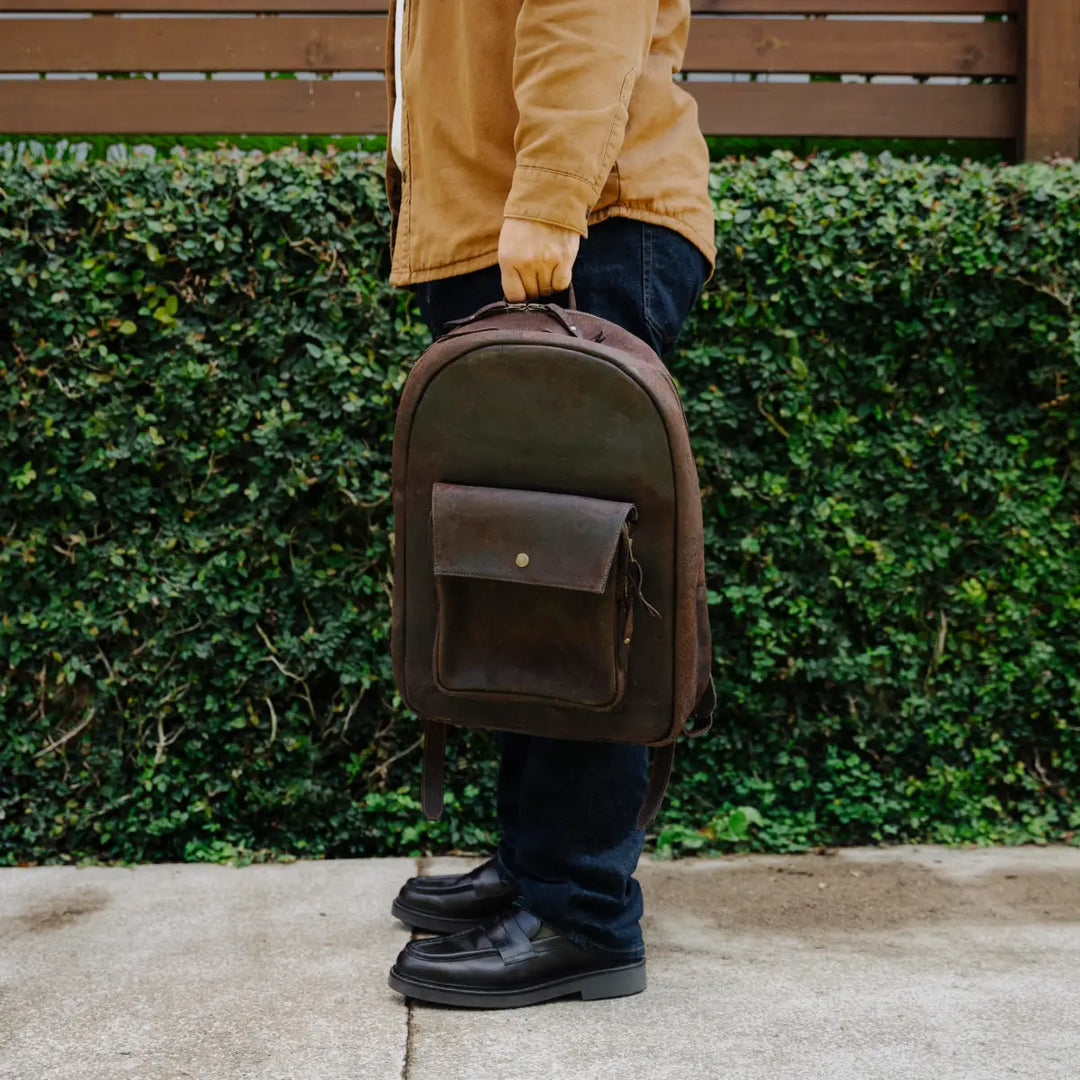 Wild Boar Leather Backpack – Bad Leather Goods Wild Boar Leather Backpack – Bad Leather Goods