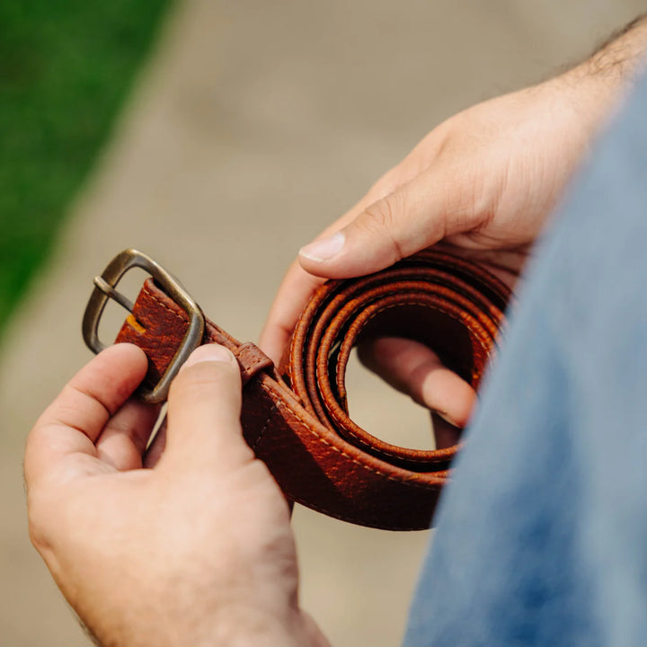 Wild Boar Leather Belt (1.5 inches)