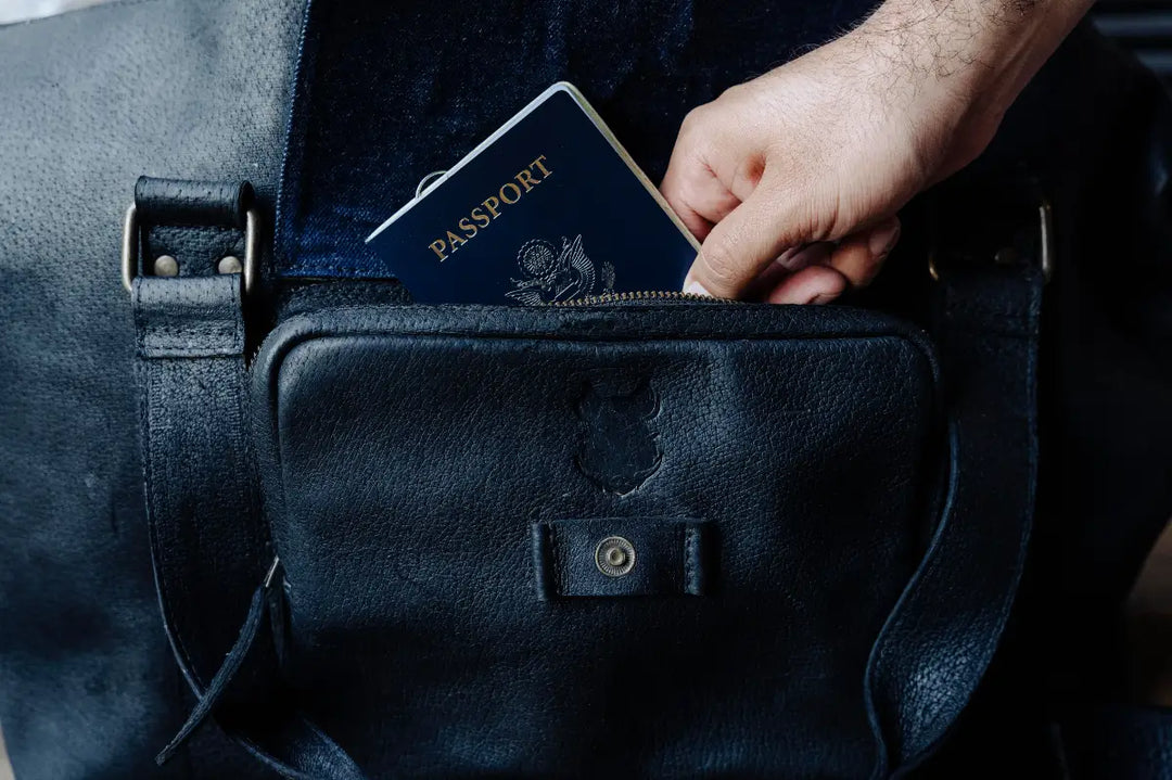 Wild Boar Leather Duffel Bag