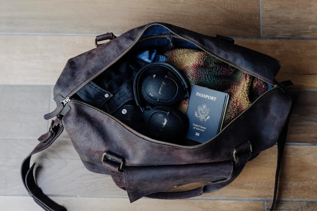 Wild Boar Leather Duffel Bag